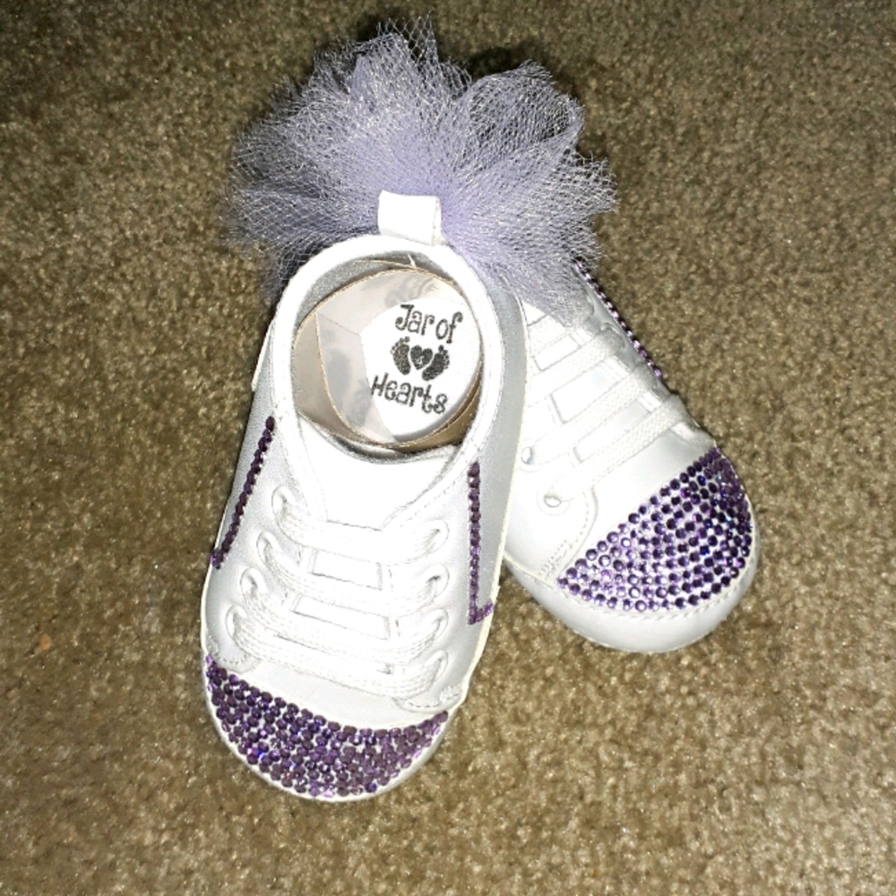 Embellished Crib Shoes